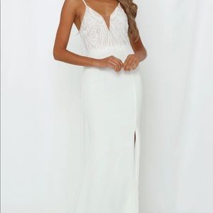 Brand new with tags. Hello Molly White Maxi Dress. Size S.